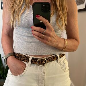 Zara cheetah print belt